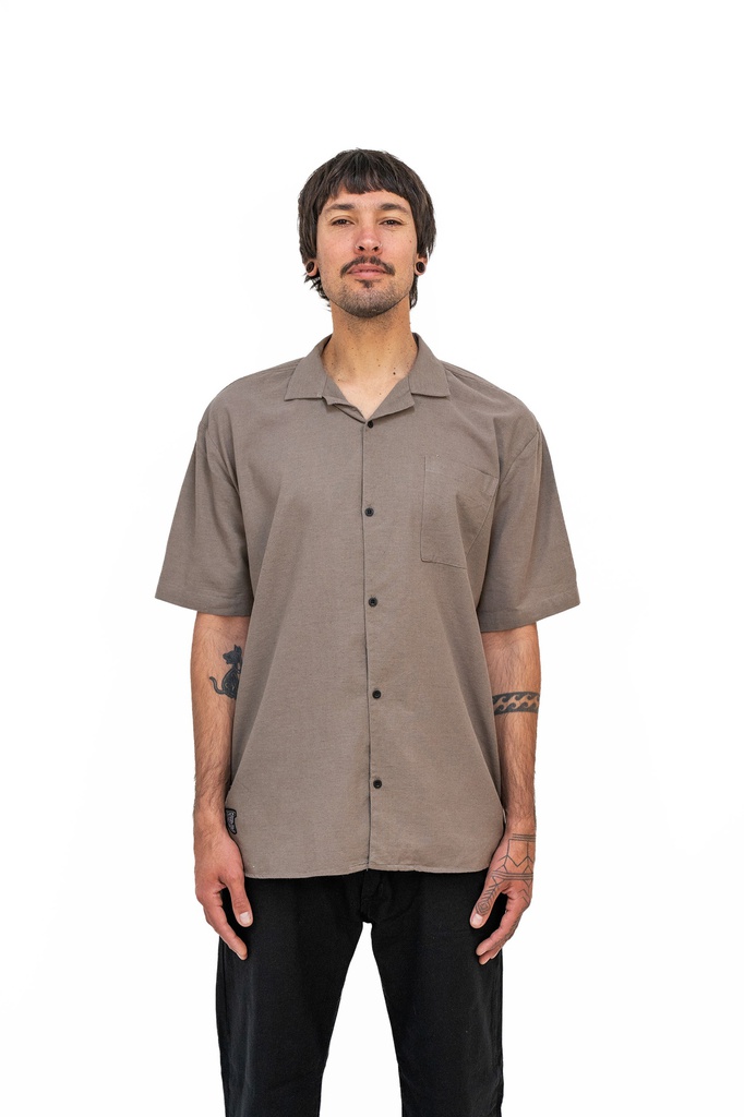 CAMISA MC RELAXED - LOTUS